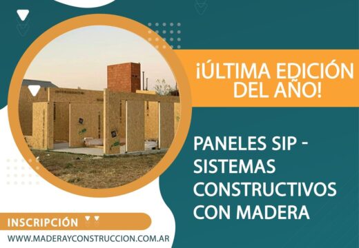 ¡Ultima Oportunidad! Curso Paneles SIP – Sistemas Constructivos con Madera 14 de Noviembre