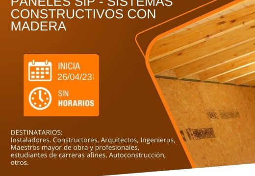 Curso 100% online «Paneles SIP – Sistemas Constructivos con Madera» 26 de Abril